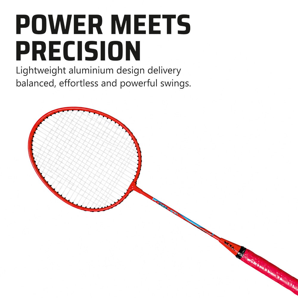 Volt Pro Maxx Badminton Racket Set includes 2 lightweight rackets, 3 plastic shuttlecocks, and a carry bag. Designed for convenient everyday play, it is suitable for kids, beginners, and adults for indoor and outdoor badminton. Volt Pro Maxx Badminton Racket Set includes 2 lightweight rackets, 3 plastic shuttlecocks, and a carry bag. Designed for convenient everyday play, it is suitable for kids, beginners, and adults for indoor and outdoor badminton.