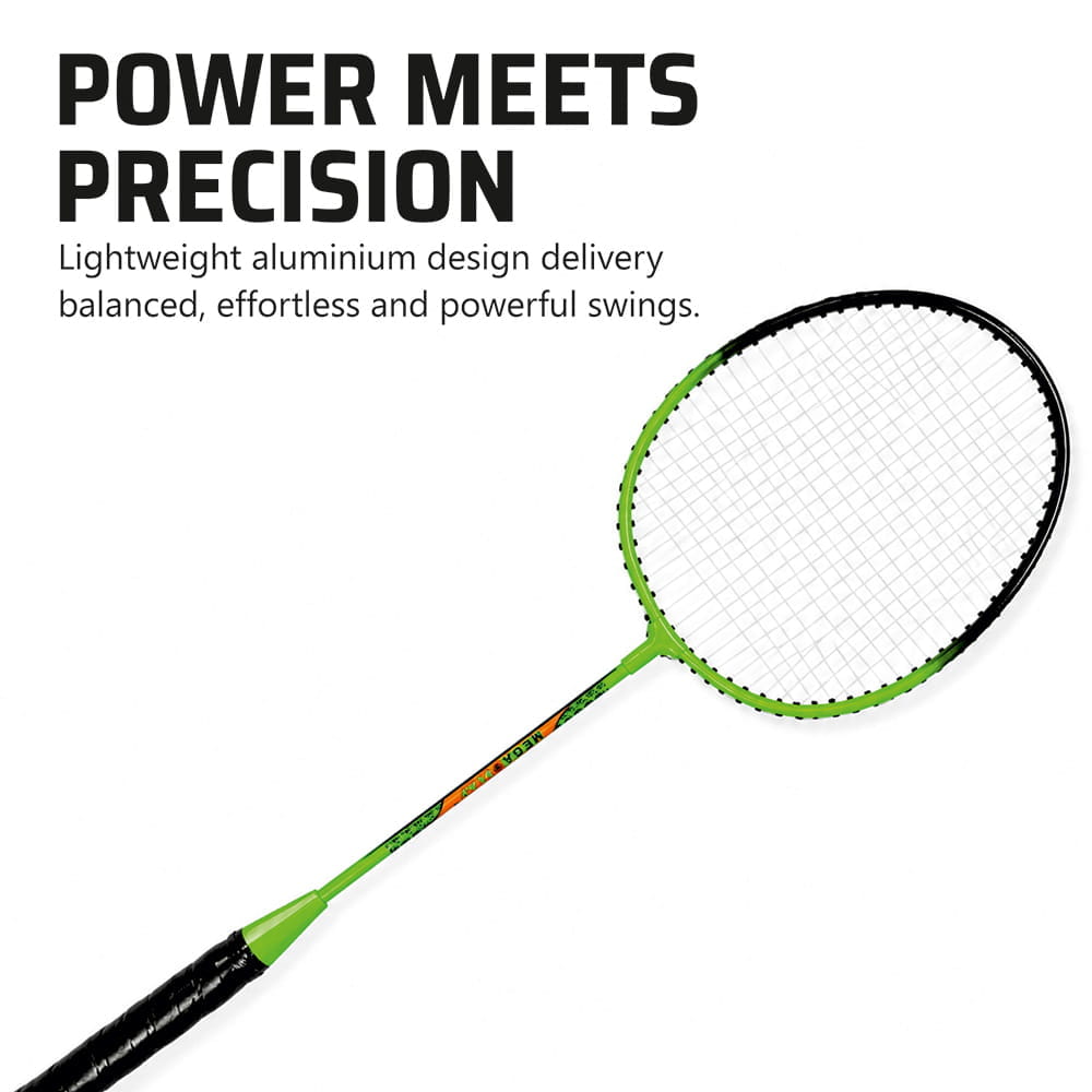 Volt Pro Rise Badminton Racket Set includes 2 lightweight badminton rackets and a convenient carry bag. Designed for beginners and casual players, it is suitable for comfortable indoor and outdoor practice and recreational play. Volt Pro Rise Badminton Racket Set includes 2 lightweight badminton rackets and a convenient carry bag. Designed for beginners and casual players, it is suitable for comfortable indoor and outdoor practice and recreational play.