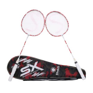 Volt Pro SX Badminton Racket Set includes 2 lightweight rackets with a colourful frame and carry bag. Designed for easy handling and regular recreational play, it is suitable for beginners, kids, and casual players.