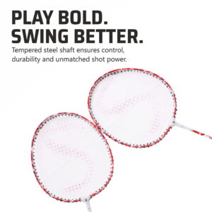 Volt Pro SX Badminton Racket Set includes 2 lightweight rackets with a colourful frame and carry bag. Designed for easy handling and regular recreational play, it is suitable for beginners, kids, and casual players. Volt Pro SX Badminton Racket Set includes 2 lightweight rackets with a colourful frame and carry bag. Designed for easy handling and regular recreational play, it is suitable for beginners, kids, and casual players.