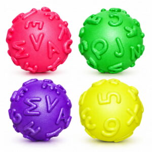 Make learning and play more enjoyable with Hello Friends Alphabets & Number Balls. Each 2.5-inch ball features a different embossed alphabet or number design, with 24 assorted balls packed in a convenient PDQ box.