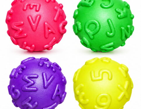 Make learning and play more enjoyable with Hello Friends Alphabets & Number Balls. Each 2.5-inch ball features a different embossed alphabet or number design, with 24 assorted balls packed in a convenient PDQ box.