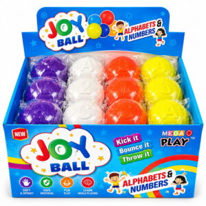 Make learning and play more enjoyable with Hello Friends Alphabets & Number Balls. Each 2.5-inch ball features a different embossed alphabet or number design, with 24 assorted balls packed in a convenient PDQ box.