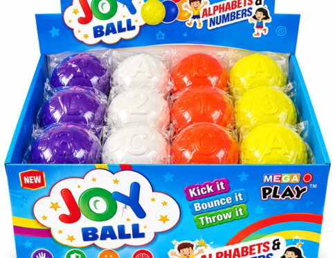Make learning and play more enjoyable with Hello Friends Alphabets & Number Balls. Each 2.5-inch ball features a different embossed alphabet or number design, with 24 assorted balls packed in a convenient PDQ box.