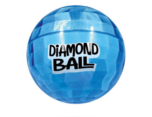 Hello Friends Diamond Ball 6 Inch is a soft and durable PVC playground ball featuring an attractive 3D diamond pattern. Its lightweight design and good bounce make it suitable for kids' indoor and outdoor games.
