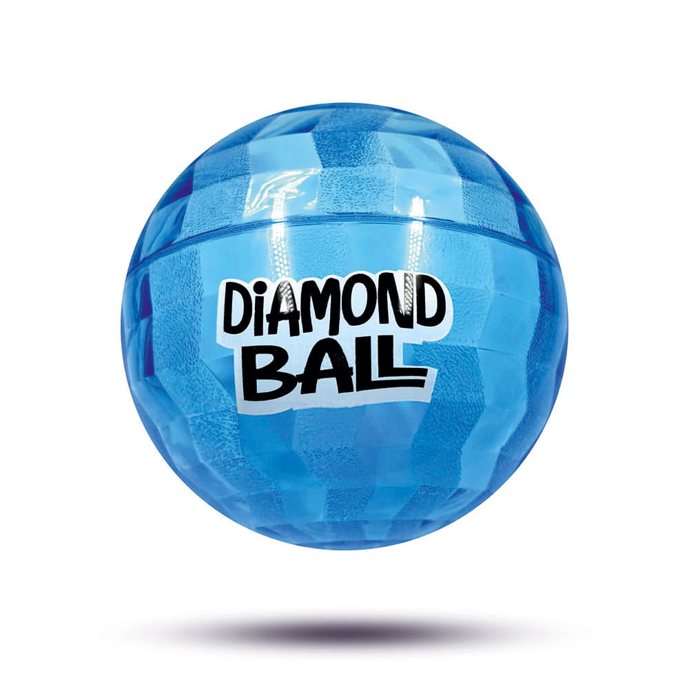 Hello Friends Diamond Ball 6 Inch is a soft and durable PVC playground ball featuring an attractive 3D diamond pattern. Its lightweight design and good bounce make it suitable for kids' indoor and outdoor games.