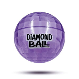 Hello Friends Diamond Ball 6 Inch is a soft and durable PVC playground ball featuring an attractive 3D diamond pattern. Its lightweight design and good bounce make it suitable for kids' indoor and outdoor games.
