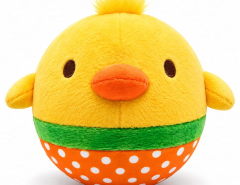 The Hello Friends Fluffy Duck Bouncing Plush Ball adds a fun character design to playtime. Its 8-inch size is convenient for active games, while the soft feel and gentle bounce make it enjoyable for children and families. Pouch and air pump included."