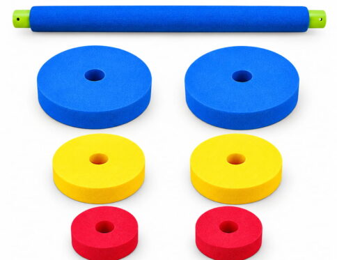 Hello Friends EVA Foam Barbell is designed for fun kids fitness and active play. Made with premium EVA foam and an easy-grip design, it is suitable for simple arm-strengthening exercises, movement activities, and active play.