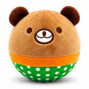 Add a cute touch to playtime with the Hello Friends Fluffy Bear Bouncing Plush Ball. This 8-inch ball is soft, easy to handle, and made for gentle bouncing and active games. Comes with a pouch and air pump for convenient use.