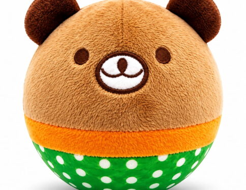 Add a cute touch to playtime with the Hello Friends Fluffy Bear Bouncing Plush Ball. This 8-inch ball is soft, easy to handle, and made for gentle bouncing and active games. Comes with a pouch and air pump for convenient use.