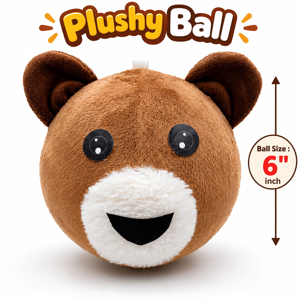 Bring a playful Husky theme to everyday activities with this 6-inch fluffy bouncing ball. Its soft feel and gentle bounce make it suitable for indoor and outdoor play. Includes a pouch and air pump for convenient carrying and inflation.