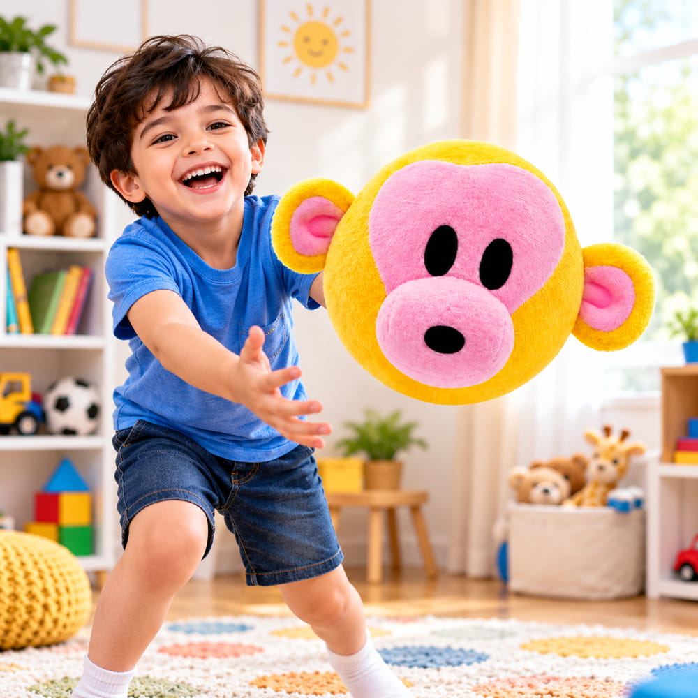 Bring a playful Husky theme to everyday activities with this 6-inch fluffy bouncing ball. Its soft feel and gentle bounce make it suitable for indoor and outdoor play. Includes a pouch and air pump for convenient carrying and inflation.