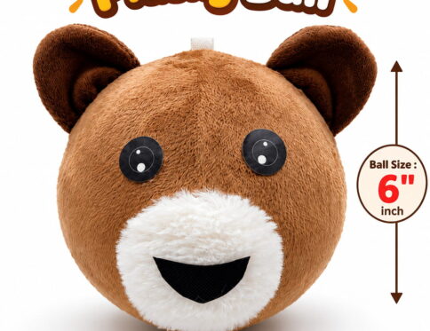 Make active play more fun with the Hello Friends Fluffy Monkey Bouncing Plush Ball. The 6-inch size is convenient for children and families, while its soft design offers a gentle bounce. Includes a pouch and air pump for added convenience.