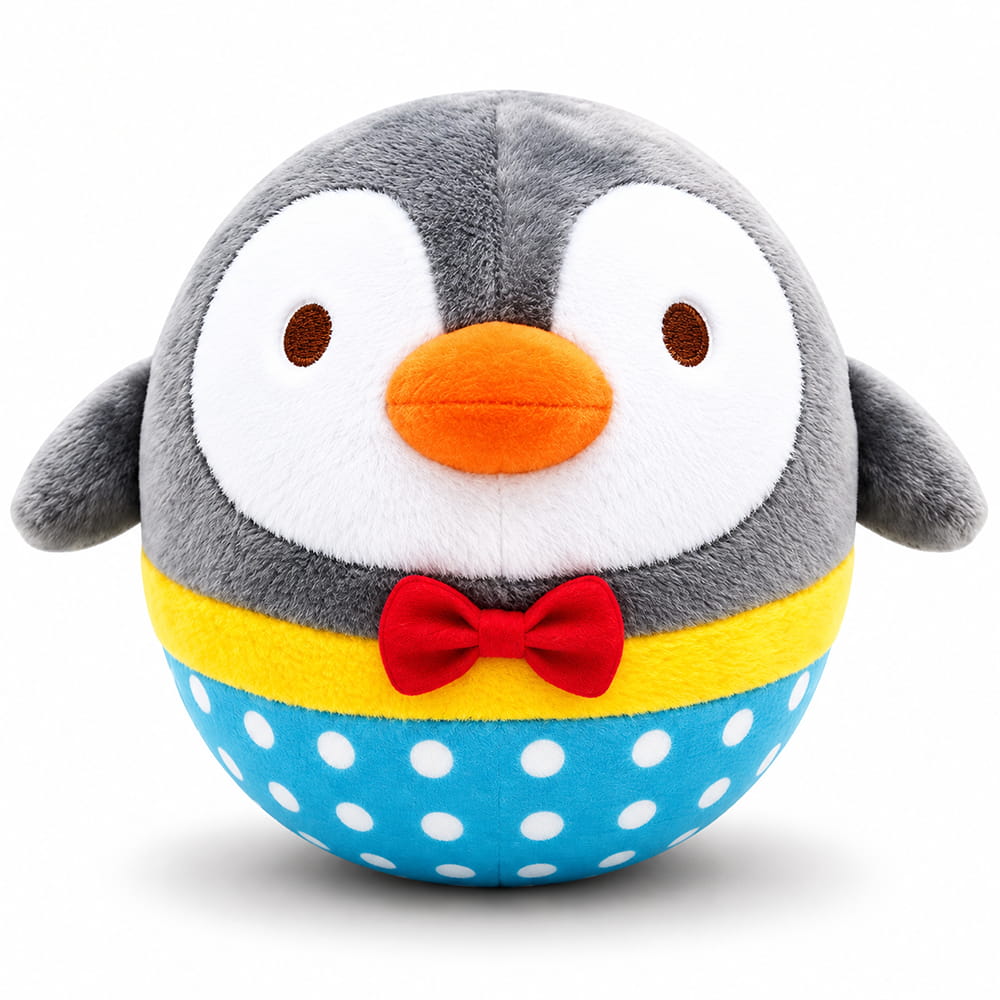 Hello Friends Fluffy Penguin Bouncing Plush Ball is an 8-inch soft play ball designed for fun and active play. Its cute Penguin design, gentle bounce, and easy-to-handle size make it suitable for indoor and outdoor activities. Includes a pouch and air pump. Hello Friends Fluffy Penguin Bouncing Plush Ball is an 8-inch soft play ball designed for fun and active play. Its cute Penguin design, gentle bounce, and easy-to-handle size make it suitable for indoor and outdoor activities. Includes a pouch and air pump.