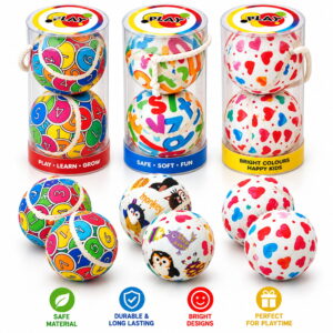 Hello Friends Fun Designer Printed Tennis Balls feature attractive prints and a 2.5-inch size that is easy to handle. The set includes 2 balls packed in a transparent tube for convenient storage and display.