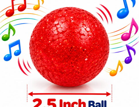 "Make playtime more engaging with the Hello Friends Happy Rattle Ball. These 2.5-inch balls feature a musical rattle design that produces sound when shaken or moved. The crystal-style design gives each ball an attractive and playful appearance. The 2.5-inch size makes the balls convenient to hold, shake and use during play. Made with non-toxic material, the balls are designed for comfortable everyday play. The pack includes 20 Happy Rattle Balls stored in a convenient Pet Jar for easy storage and display. Product Highlights: MUSICAL RATTLE: Fun sound during play CRYSTAL DESIGN: Attractive appearance 2.5-INCH SIZE: Easy to hold NON-TOXIC MATERIAL: Suitable for regular play 20-PIECE PACK: 20 balls included PET JAR: Easy storage and display"