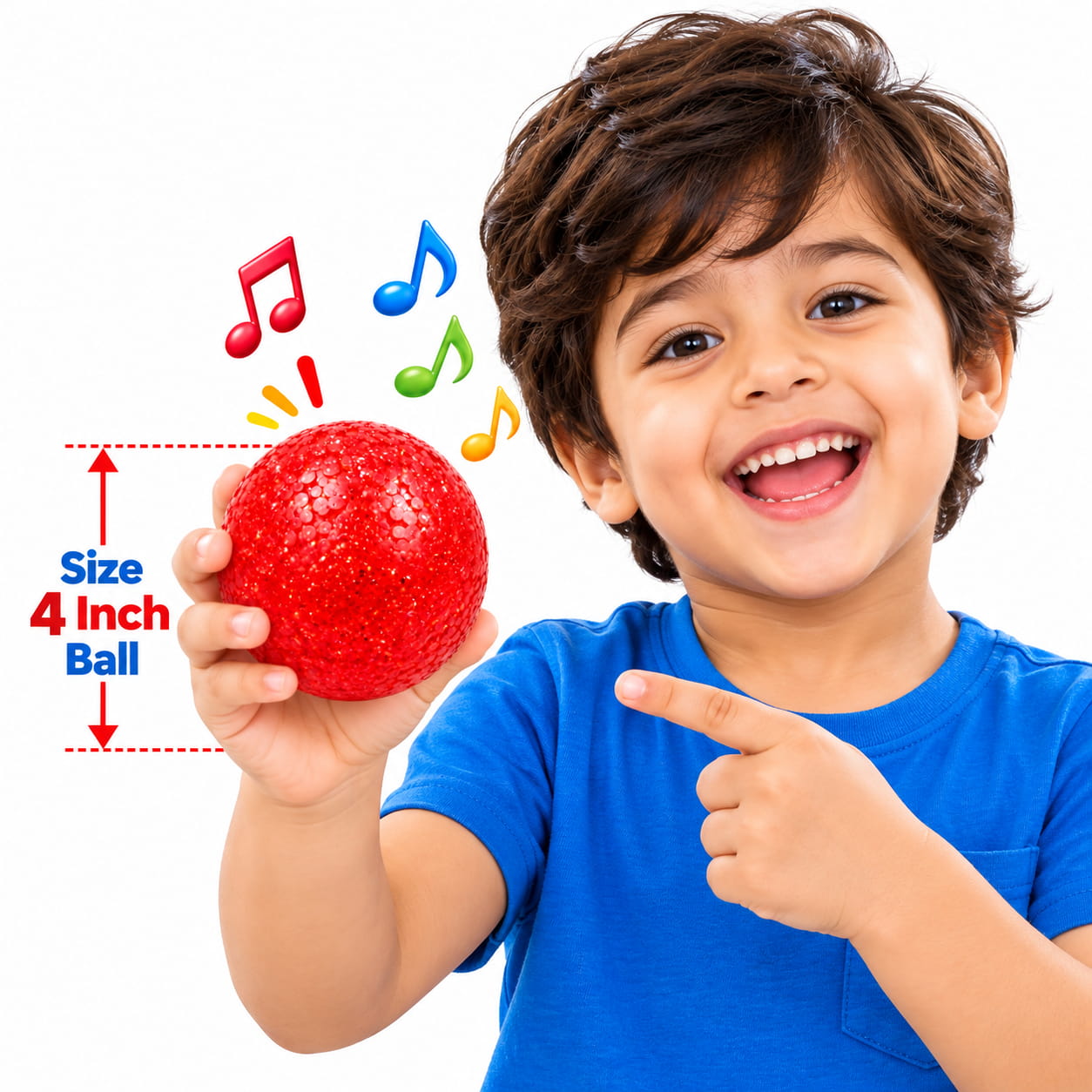 Hello Friends Happy Rattle Ball is a 4-inch musical crystal ball designed to make a gentle rattling sound during play. The pack includes 1 piece. Hello Friends Happy Rattle Ball is a 4-inch musical crystal ball designed to make a gentle rattling sound during play. The pack includes 1 piece.