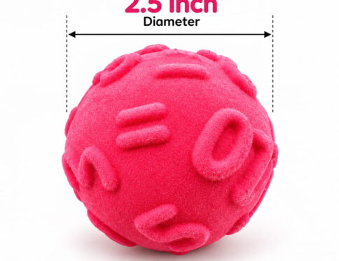 Hello Friends Number Softy Foam Balls feature a soft and spongy feel with a smooth velvet-touch surface. Each 2-inch ball has a raised number design that can be felt by touch. Includes 3 balls in a jar.