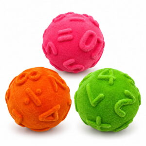 Hello Friends Number Softy Foam Balls feature a soft and spongy feel with a smooth velvet-touch surface. Each 2-inch ball has a raised number design that can be felt by touch. Includes 3 balls in a jar. Hello Friends Number Softy Foam Balls feature a soft and spongy feel with a smooth velvet-touch surface. Each 2-inch ball has a raised number design that can be felt by touch. Includes 3 balls in a jar.