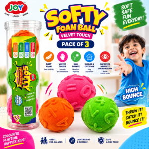 Hello Friends Number Softy Foam Balls feature a soft and spongy feel with a smooth velvet-touch surface. Each 2-inch ball has a raised number design that can be felt by touch. Includes 3 balls in a jar. Hello Friends Number Softy Foam Balls feature a soft and spongy feel with a smooth velvet-touch surface. Each 2-inch ball has a raised number design that can be felt by touch. Includes 3 balls in a jar.