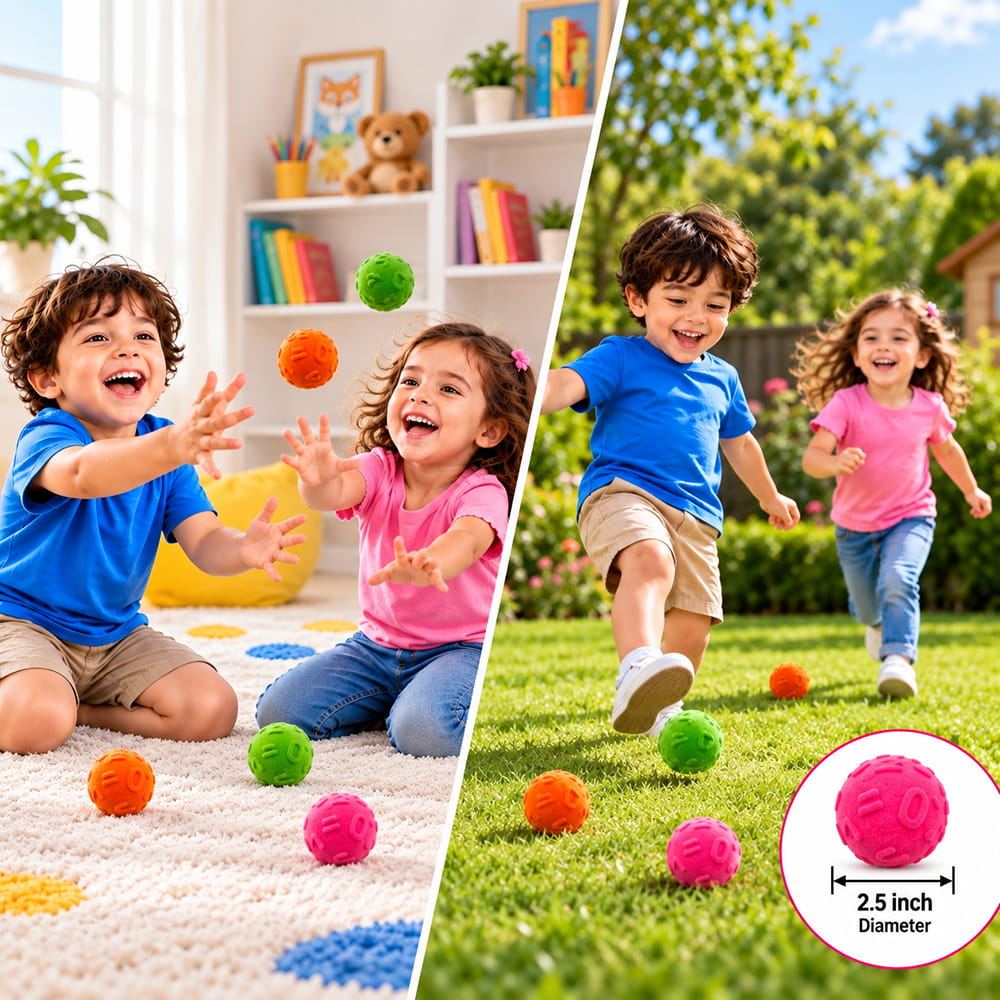 Hello Friends Number Softy Foam Balls feature a soft and spongy feel with a smooth velvet-touch surface. Each 2-inch ball has a raised number design that can be felt by touch. Includes 3 balls in a jar. Hello Friends Number Softy Foam Balls feature a soft and spongy feel with a smooth velvet-touch surface. Each 2-inch ball has a raised number design that can be felt by touch. Includes 3 balls in a jar.