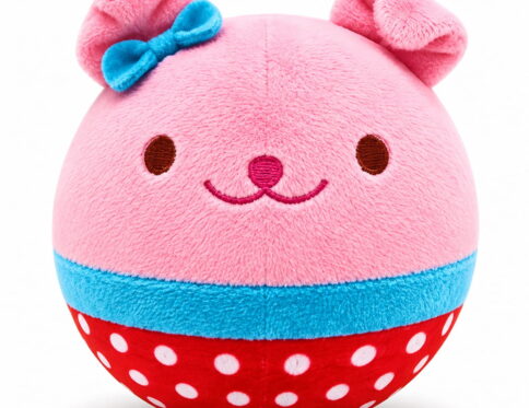 Bring playful fun to active sessions with the Hello Friends Fluffy Bunny Bouncing Plush Ball. Measuring 8 inches, it offers a soft feel and gentle bounce for easy throwing, catching, and bouncing games. Includes a pouch and air pump.