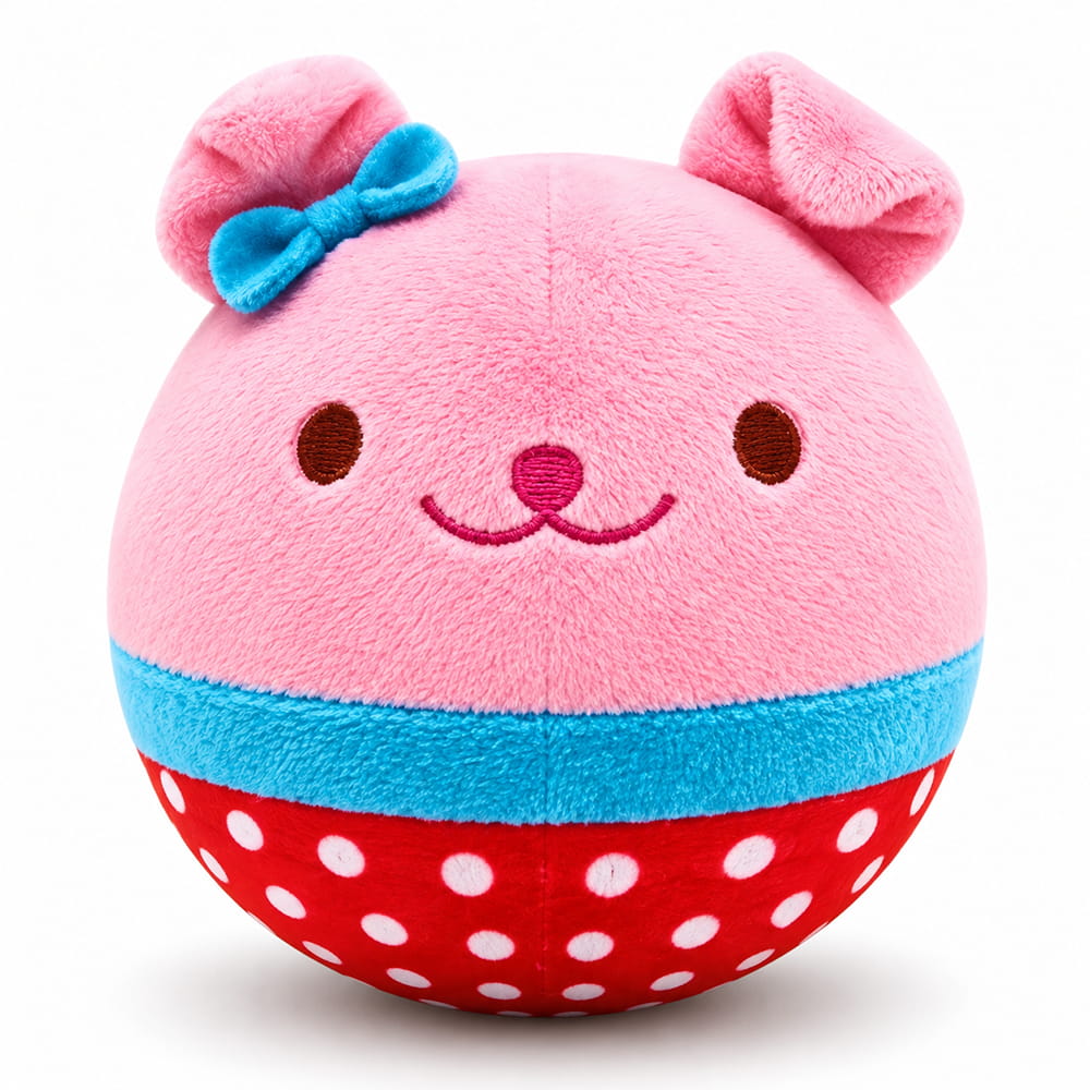 Bring playful fun to active sessions with the Hello Friends Fluffy Bunny Bouncing Plush Ball. Measuring 8 inches, it offers a soft feel and gentle bounce for easy throwing, catching, and bouncing games. Includes a pouch and air pump.