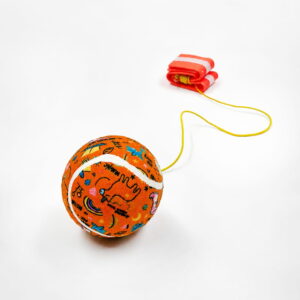 Hello Friends Rebound Ball Return Ball Yo-Yo features a 2.5-inch tennis-style ball attached to a string and strap for catching, bouncing, and throwing practice. The connected design allows repeated return play and makes it a fun choice for kids, active play, and outdoor recreation.