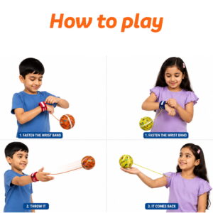 Hello Friends Rebound Ball Return Ball Yo-Yo features a 2.5-inch tennis-style ball attached to a string and strap for catching, bouncing, and throwing practice. The connected design allows repeated return play and makes it a fun choice for kids, active play, and outdoor recreation.