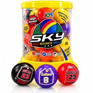 Enjoy exciting bouncing fun with Hello Friends Sky High Bounce Balls. Each 2.25-inch ball is designed for high-bouncing play, with 36 assorted balls packed in a convenient transparent tube.