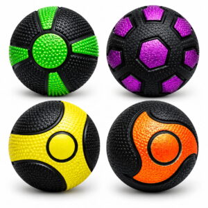Add more fun to playtime with Hello Friends Sun Balls. These 2.5-inch designer rubber hollow balls are made for high-bouncing play and come in a convenient 12-piece box pack, ideal for active recreational activities.