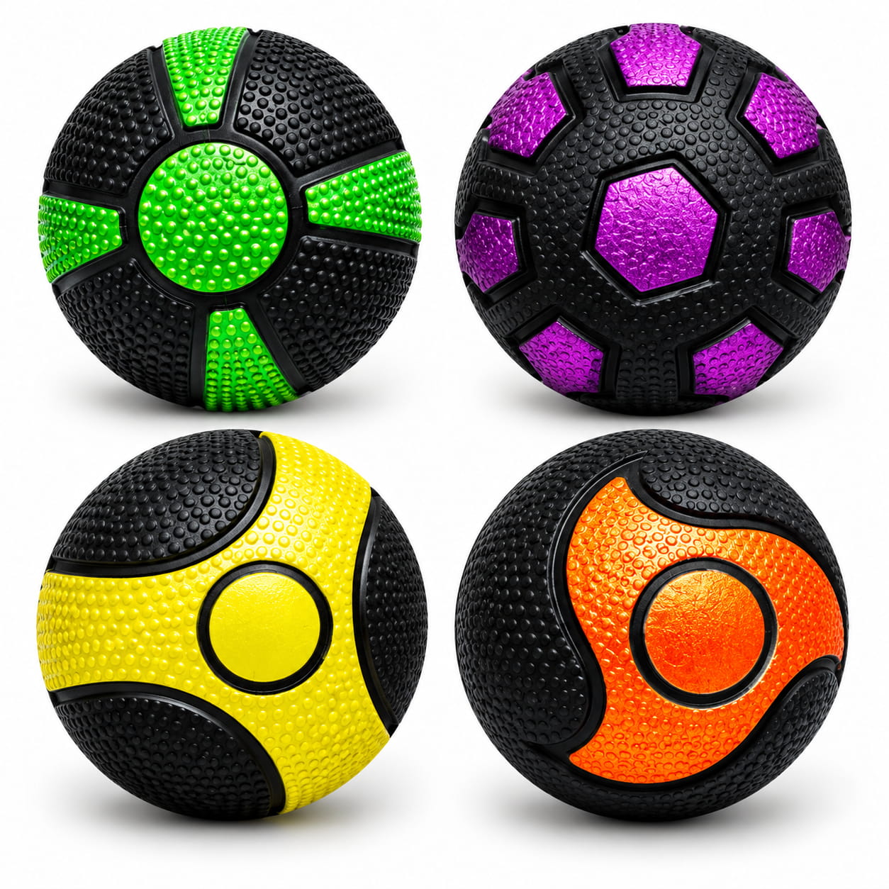 Add more fun to playtime with Hello Friends Sun Balls. These 2.5-inch designer rubber hollow balls are made for high-bouncing play and come in a convenient 12-piece box pack, ideal for active recreational activities.