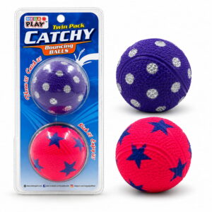 Hello Friends Twin Pack Catchy Bouncing Balls features two 2.5-inch designer balls made for fun bouncing and active play. The attractive design and easy-to-handle size make them suitable for kids, family games, parties, gifting, and everyday recreational activities.
