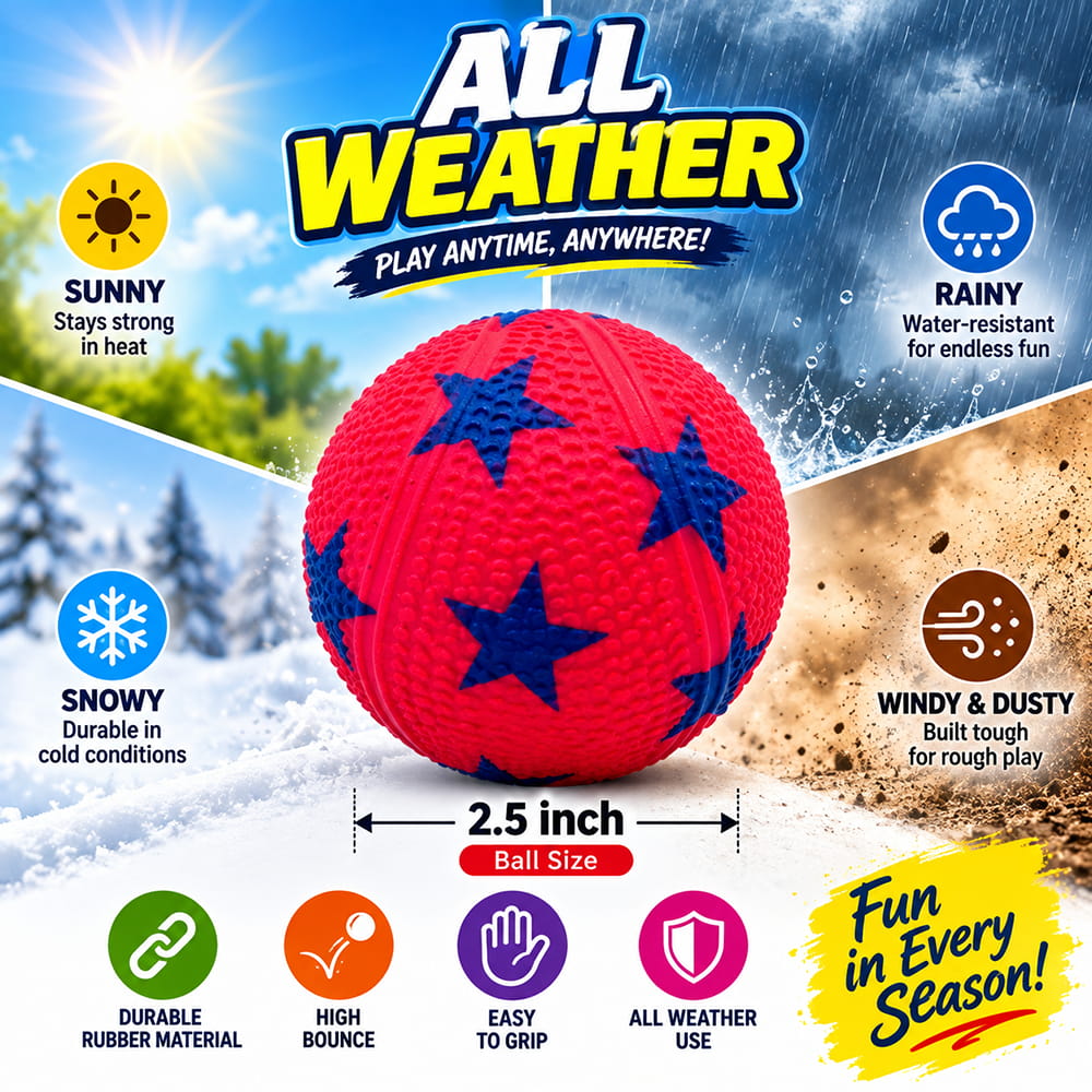 Hello Friends Twin Pack Catchy Bouncing Balls features two 2.5-inch designer balls made for fun bouncing and active play. The attractive design and easy-to-handle size make them suitable for kids, family games, parties, gifting, and everyday recreational activities.