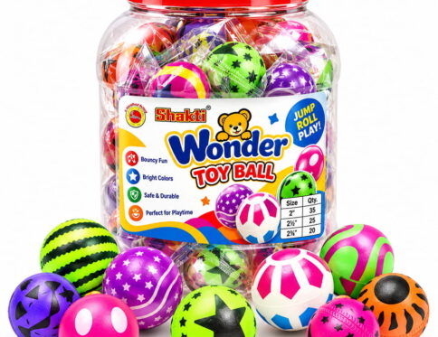 Make playtime more exciting with Hello Friends Wonder D-Series Designer Metallic Bouncing Balls. These 2.5-inch bouncing balls feature an attractive metallic design and come in a convenient 20-piece pet jar pack, perfect for fun and active play.
