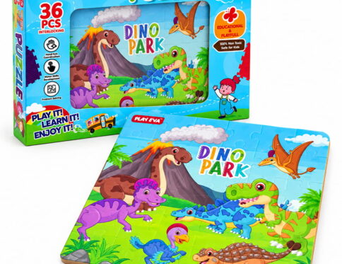 Educational and fun UV Printed Interlocking Puzzle designed for screen-free play. Made with non-toxic and child-safe materials, it includes 36 pieces and measures 12 x 12 inches. A fun activity for children to enjoy while developing concentration and problem-solving skills.