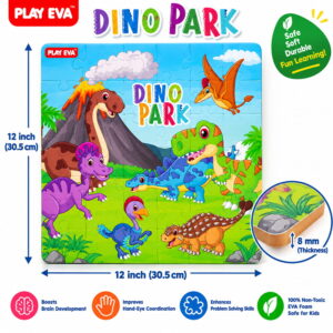 Educational and fun UV Printed Interlocking Puzzle designed for screen-free play. Made with non-toxic and child-safe materials, it includes 36 pieces and measures 12 x 12 inches. A fun activity for children to enjoy while developing concentration and problem-solving skills.