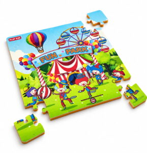 Educational and fun UV Printed Interlocking Puzzle designed for screen-free play. Made with non-toxic and child-safe materials, it includes 36 pieces and measures 12 x 12 inches. A fun activity for children to enjoy while developing concentration and problem-solving skills.