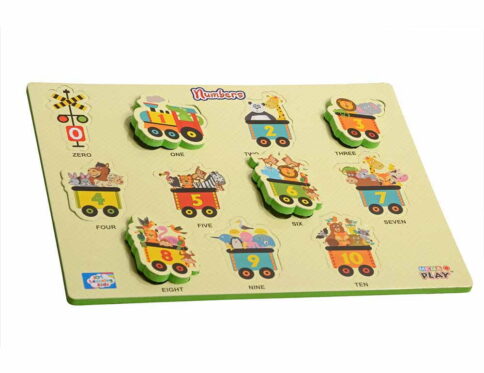 Play Eva Number Learning Puzzle introduces children to numbers through a simple and engaging hands-on activity. The EVA foam puzzle board features easy-to-place number pieces that encourage early counting and number recognition.