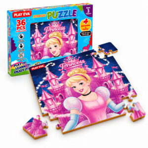 Educational and fun UV Printed Interlocking Puzzle designed for screen-free play. Made with non-toxic and child-safe materials, it includes 36 pieces and measures 12 x 12 inches. A fun activity for children to enjoy while developing concentration and problem-solving skills.