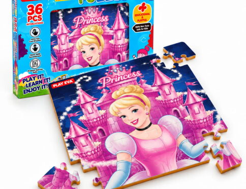 Educational and fun UV Printed Interlocking Puzzle designed for screen-free play. Made with non-toxic and child-safe materials, it includes 36 pieces and measures 12 x 12 inches. A fun activity for children to enjoy while developing concentration and problem-solving skills.