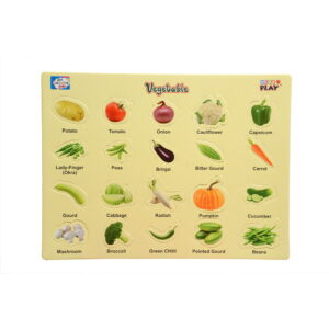 Play Eva Vegetable Learning Puzzle introduces children to common vegetables through colourful and interactive puzzle activities. The lightweight EVA foam board features simple cut-out pieces that are easy for young children to handle.