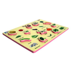 Play Eva Vegetable Learning Puzzle introduces children to common vegetables through colourful and interactive puzzle activities. The lightweight EVA foam board features simple cut-out pieces that are easy for young children to handle. Play Eva Vegetable Learning Puzzle introduces children to common vegetables through colourful and interactive puzzle activities. The lightweight EVA foam board features simple cut-out pieces that are easy for young children to handle.