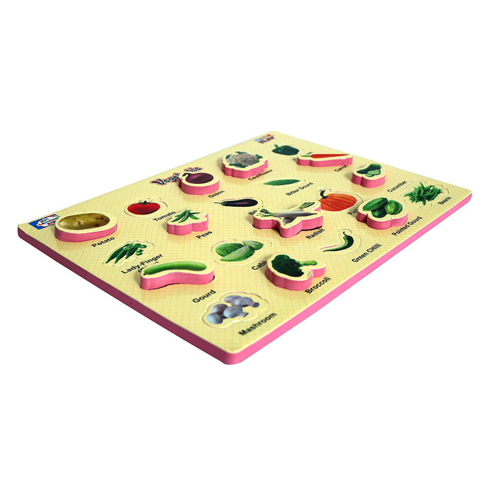 Play Eva Vegetable Learning Puzzle introduces children to common vegetables through colourful and interactive puzzle activities. The lightweight EVA foam board features simple cut-out pieces that are easy for young children to handle. Play Eva Vegetable Learning Puzzle introduces children to common vegetables through colourful and interactive puzzle activities. The lightweight EVA foam board features simple cut-out pieces that are easy for young children to handle.