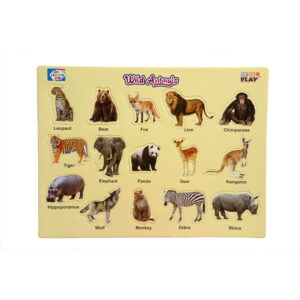 Play Eva Wild Animal Learning Puzzle gives children an interactive way to discover familiar wild animals. The EVA foam board features colourful animal designs and easy-to-handle puzzle pieces for engaging educational play.