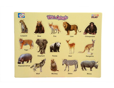 Play Eva Wild Animal Learning Puzzle gives children an interactive way to discover familiar wild animals. The EVA foam board features colourful animal designs and easy-to-handle puzzle pieces for engaging educational play.