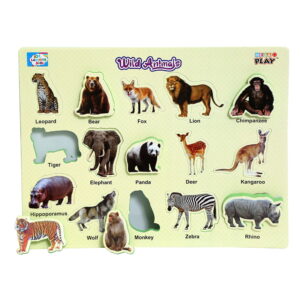 Play Eva Wild Animal Learning Puzzle gives children an interactive way to discover familiar wild animals. The EVA foam board features colourful animal designs and easy-to-handle puzzle pieces for engaging educational play.