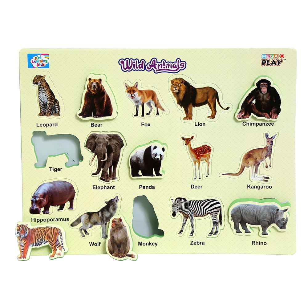 Play Eva Wild Animal Learning Puzzle gives children an interactive way to discover familiar wild animals. The EVA foam board features colourful animal designs and easy-to-handle puzzle pieces for engaging educational play.