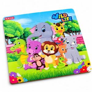 Educational and fun UV Printed Interlocking Puzzle designed for screen-free play. Made with non-toxic and child-safe materials, it includes 36 pieces and measures 12 x 12 inches. A fun activity for children to enjoy while developing concentration and problem-solving skills.